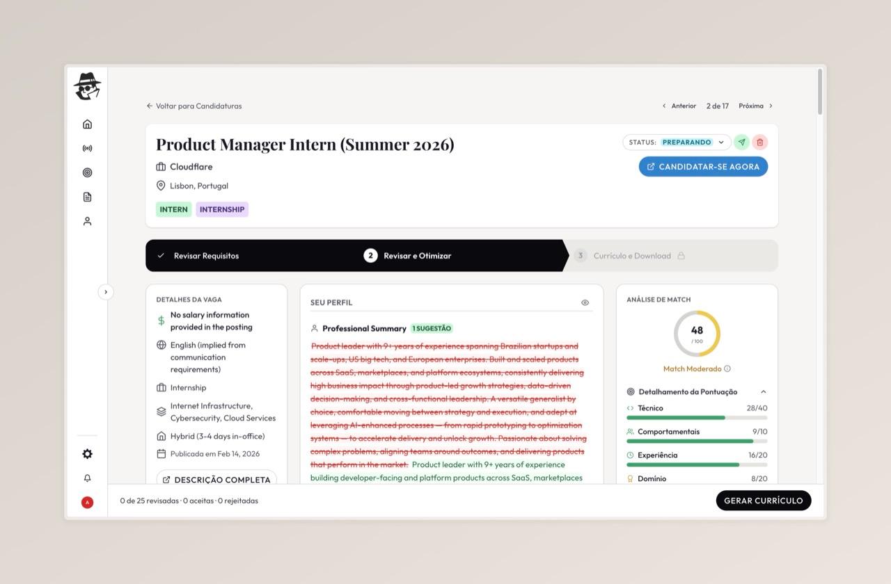 ResumeAgent AI resume tailoring suggestions